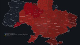 Карта тривог України 13.12.2025