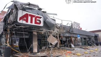 Зруйнований магазин АТБ в Запоріжжі