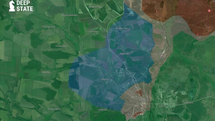 Мапа DeepState - Куп'янськ