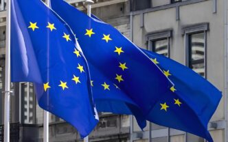 EU flags