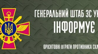 Генштаю інформує