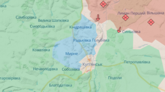 Карта бойових дій Куп'янськ