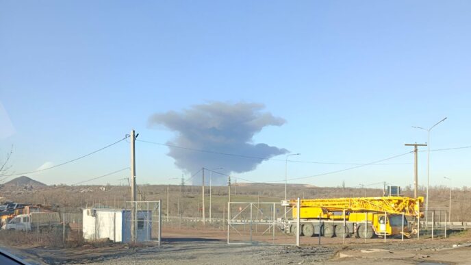 Пожежа на Новошахтинський НПЗ після атаки СОУ