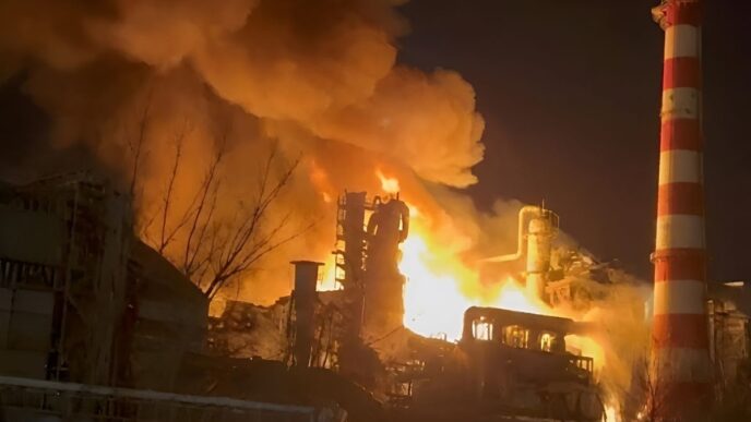 Палаючий НПЗ