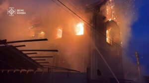 Наслідки обстрілу Києва військами РФ