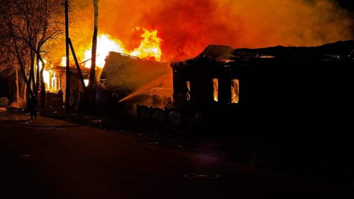 Наслідки атаки російськими дронами Чернігівщини