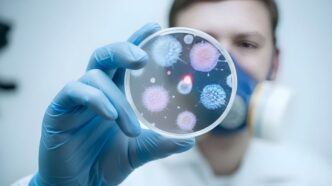 Ілюстративне зовбаження вірусу в лабораторії