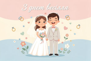 Красиві листівки-привітання з Днем весілля Красиві листівки-привітання з Днем весілля