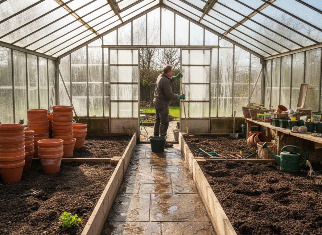 підготовка теплиці до весни