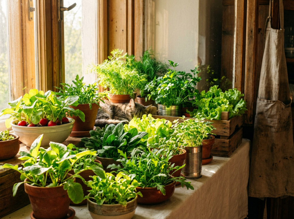 вирщування зелені на підвіконні посівний календар для зелені