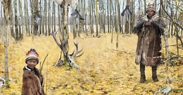 Археологічне дослідження кам'яного віку в Швеції: дитина в оленячій шкірі та головний убір з пір'ям дятла 21
