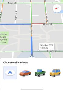 Google Maps vehicle icon customization