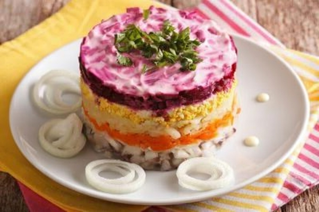 салат шуба послідовність