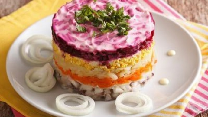 салат шуба послідовність