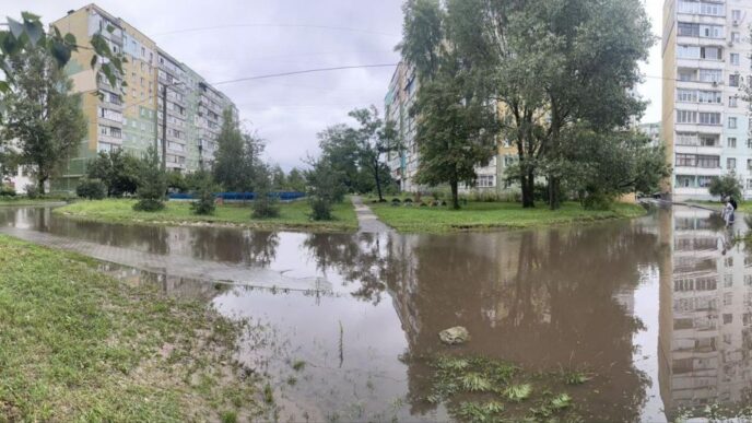Суми підтопило оголошено надзвичайну ситуацію через відлигу та дощі
