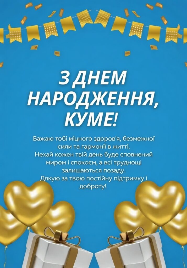 з днем народження кум