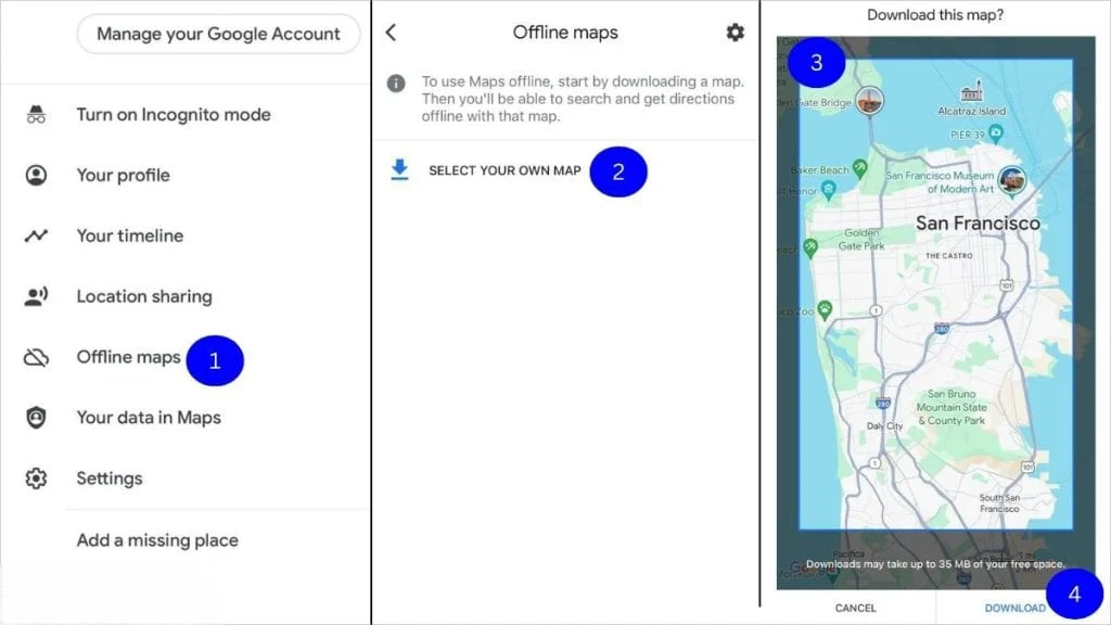 25 Прихованих функцій Google Maps 2026, які зроблять ваші подорожі безпечнішими та зручнішими 5 Google Maps offline maps download