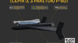 БпЛА Герань-2 серія Э з ракетою Р-60