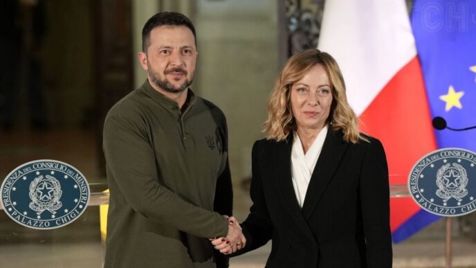 Зустріч Президента України Володимира Зеленського з прем’єр‑міністром Італії Джорджією Мелоні 15 квітня 2026 року 7