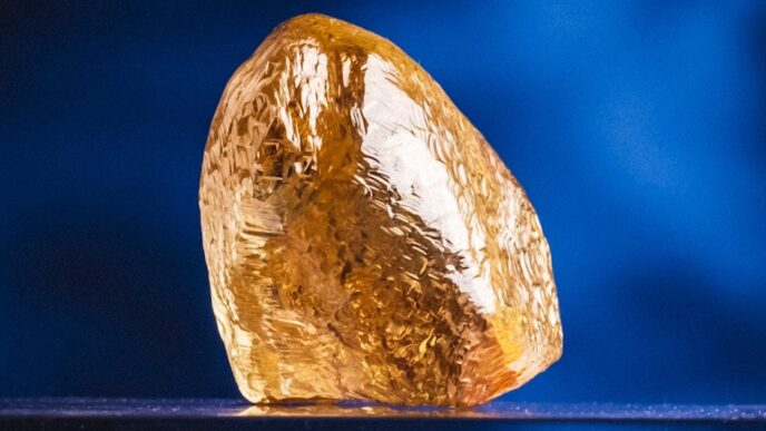 Великий жовтий діамант 158 каратів виявлено на шахті Diavik у Північній Канаді 15