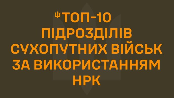 ТОП-10 підрозділів Сухопутних військ за застосуванням НРК — березень 2026 23