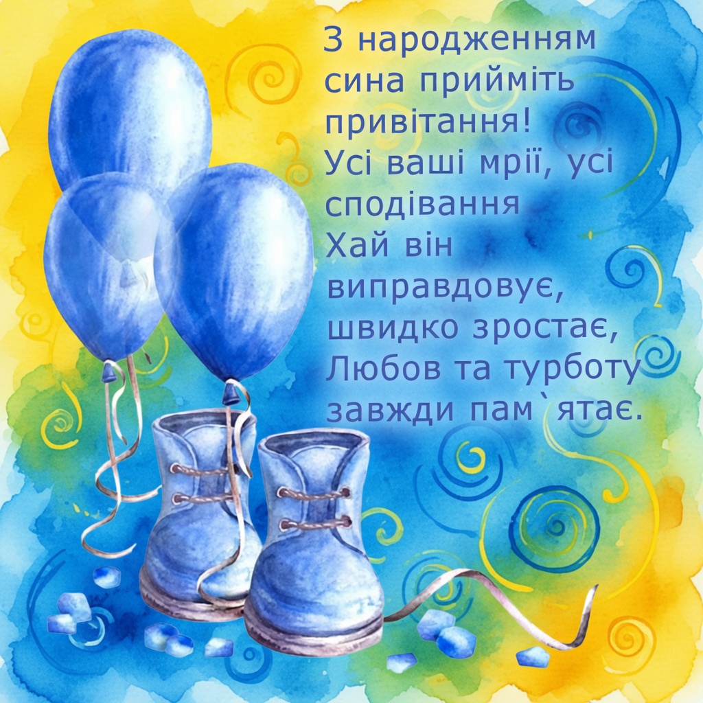 20 найкращих привітань з народженням синочка. Зворушливі слова, вірші та листівки 3