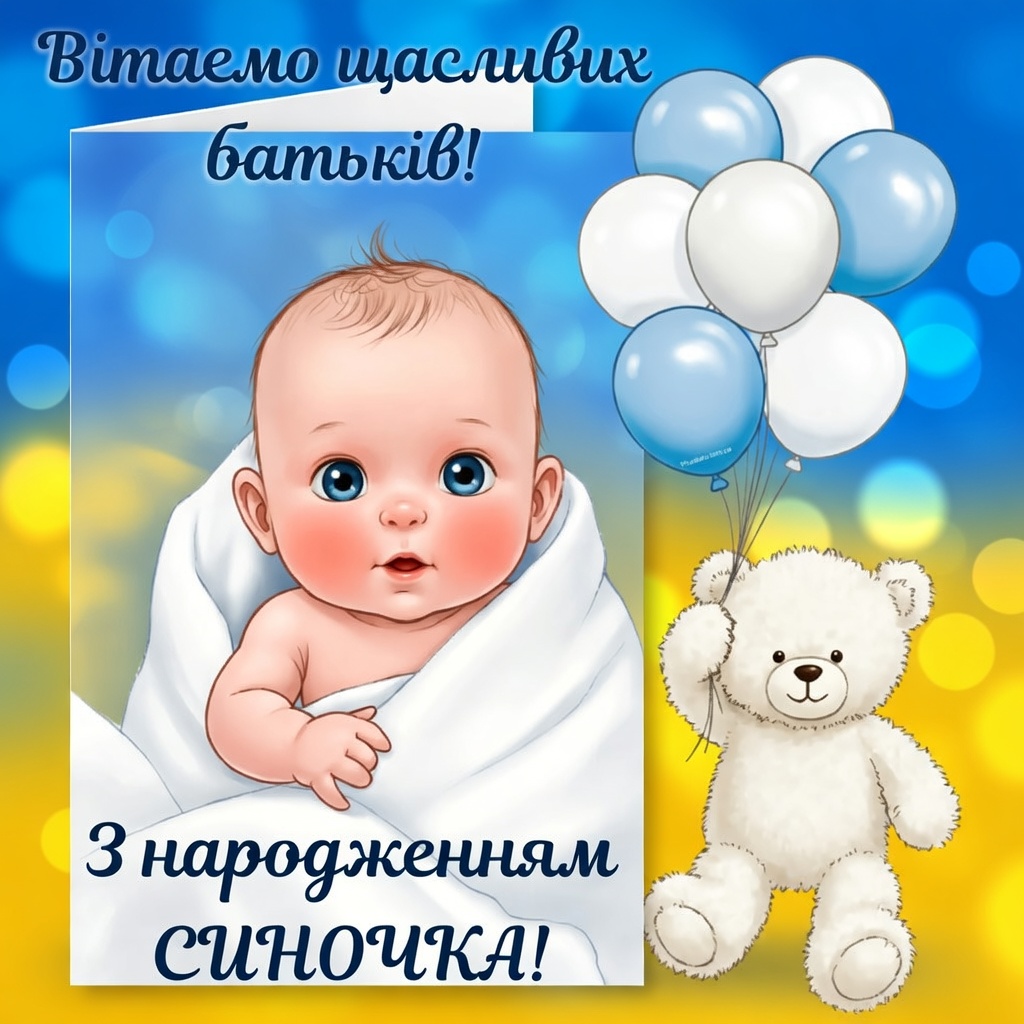 20 найкращих привітань з народженням синочка. Зворушливі слова, вірші та листівки 9
