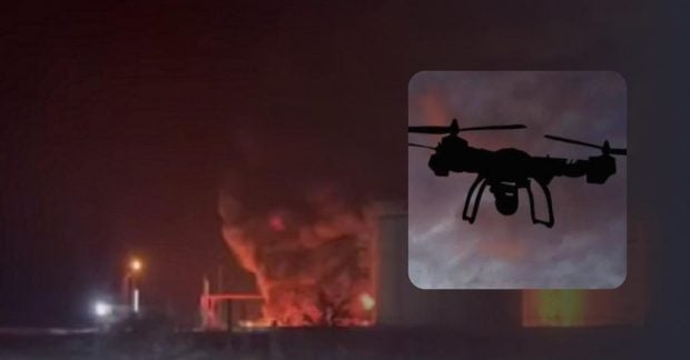 Дрони вдарили по Саратовському нафтопереробному заводу: масштабна пожежа та руйнування 4 Дрони вдарили по Саратовському нафтопереробному заводу: масштабна пожежа та руйнування 3
