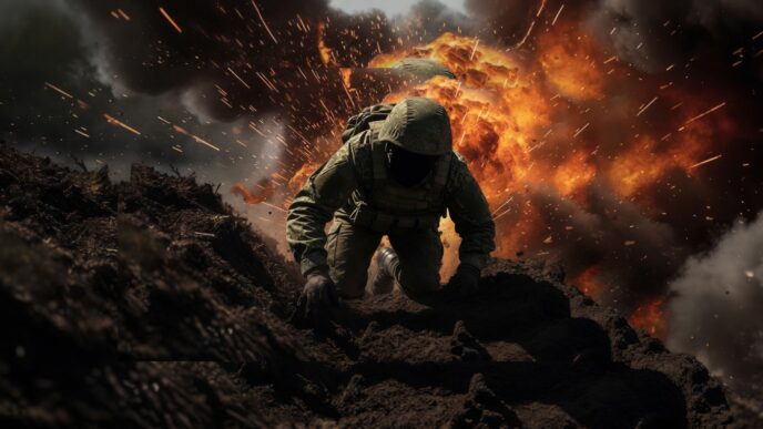 Полк «Скеля» показав роботу FPV-дронів по позиціях ворога 3