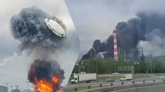Зеленський про успішну атаку українських дронів на Московський нафтопереробний завод 377