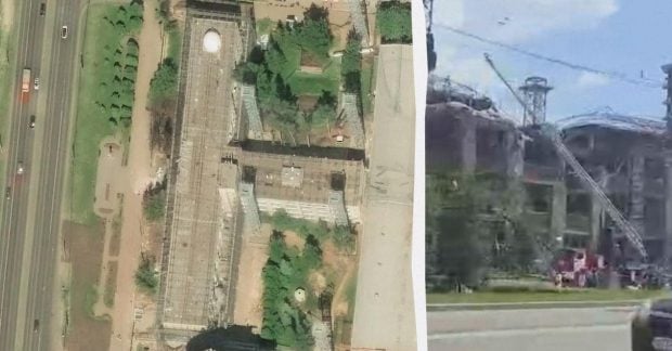 Ракетний удар по заводу «Прогрес» у Чебоксарах: українські FP‑5 «Фламінго» зламали металеву захисну сітку 12 Ракетний удар по заводу «Прогрес» у Чебоксарах: українські FP‑5 «Фламінго» зламали металеву захисну сітку 11