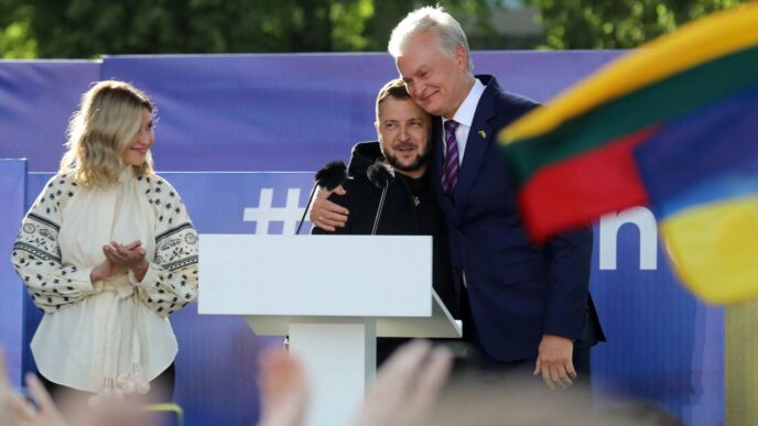 Науседа попереджає Навроцького про ризики конфлікту з Зеленським перед самітом НАТО 28 Науседа попереджає Навроцького про ризики конфлікту з Зеленським перед самітом НАТО 27
