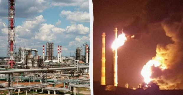 Українські дрони зупинили роботу великого російського нафтопереробного заводу 73