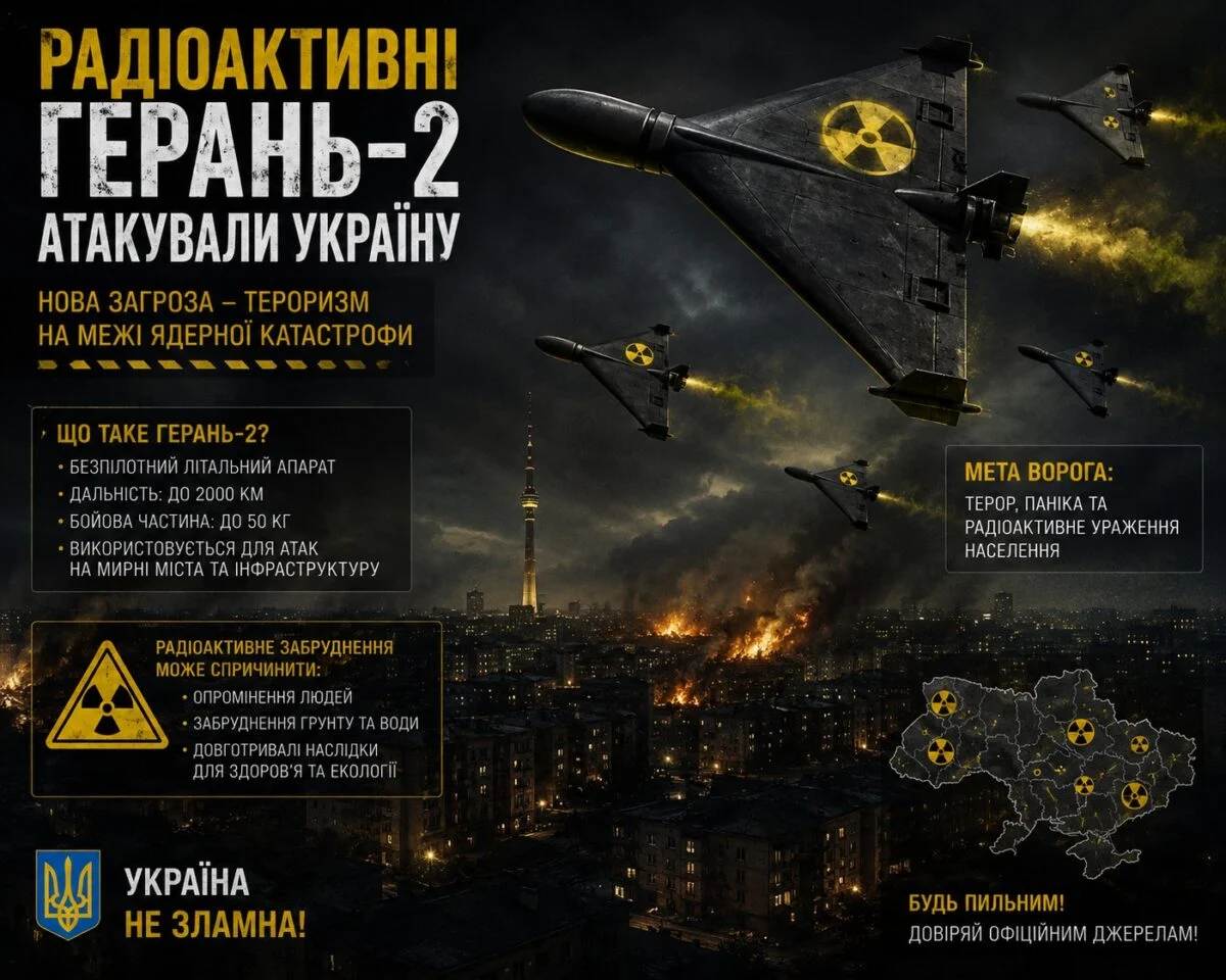 РАДІАКТИВНІ ДРОНИ. Росія застосувала збіднений уран у 6 атаках на Чернігівщину: радіація перевищена в 80 разів 1