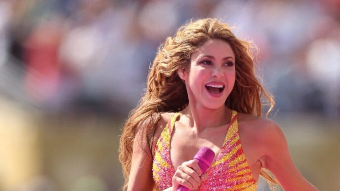 Шакіра на Чемпіонаті світу 2026 у сукні Roberto Cavalli 20 Шакіра на Чемпіонаті світу 2026 у сукні Roberto Cavalli 19