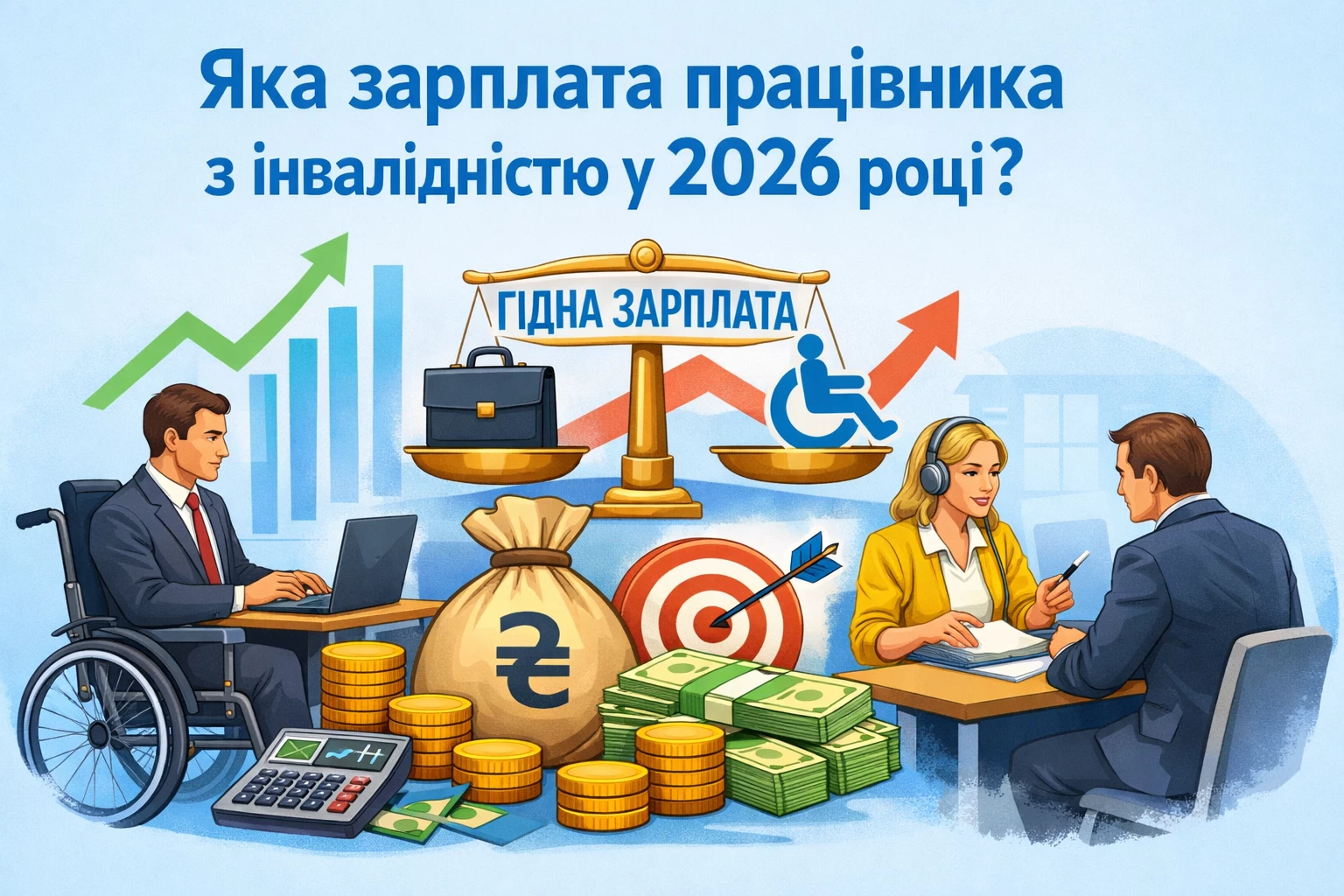 Нові дані 2026: де роботодавці в Україні платять найвищу зарплату людям з інвалідністю 73