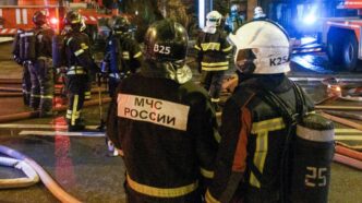 У Москві другий день підряд зафіксовано масові атаки дронів: понад 20 знищених безпілотників 373
