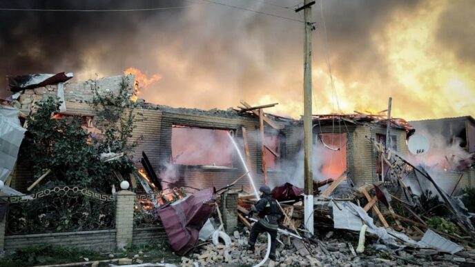 Російські реактивні дрони вразили будинок у Сумській області: загинули жінка і 9‑річний син 20 Російські реактивні дрони вразили будинок у Сумській області: загинули жінка і 9‑річний син 19