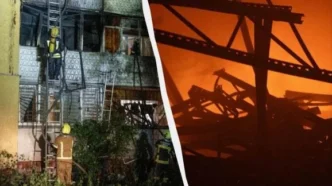 Атака дронів РФ у Києві: пожежа в 12‑поверховій будівлі та постраждалі 293