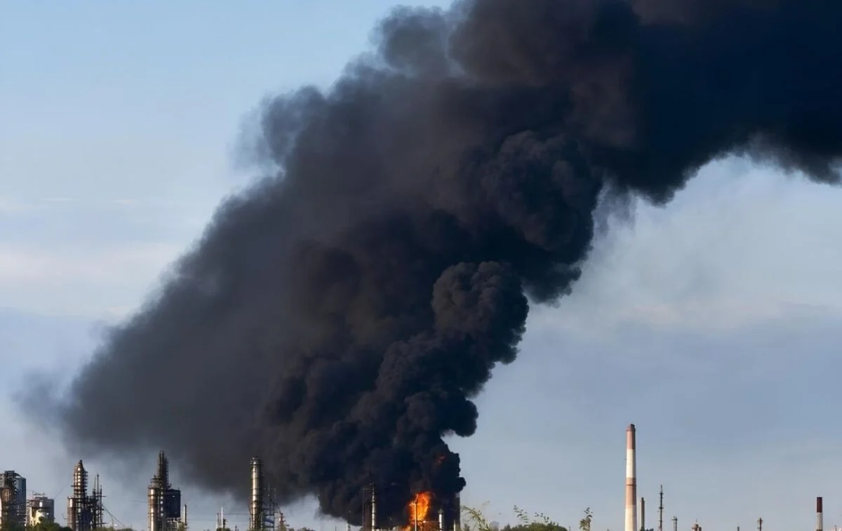 Українські дрони атакували Сизранський нафтопереробний завод у Самарській області 57