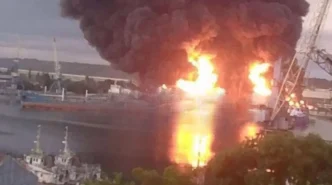 Пожежа в Керчі після обстрілу ППО по дрону та ймовірна атака на підстанцію 21