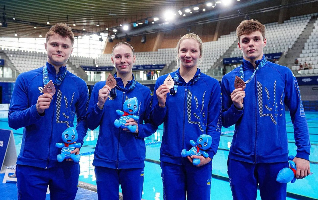 Україна здобула бронзову медаль у командних стрибках у воду на Євро‑2026 у Парижі 5