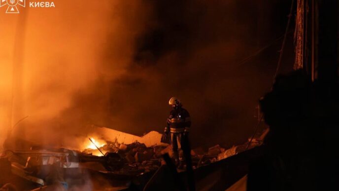 Балістичний удар по Києву: пошкодження дитячої лікарні та інцидент на складському об’єкті 63