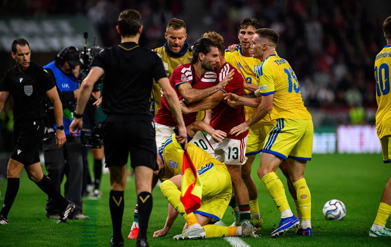 Збірна України перемогла Угорщину, проте матч завершився конфліктом на полі 31
