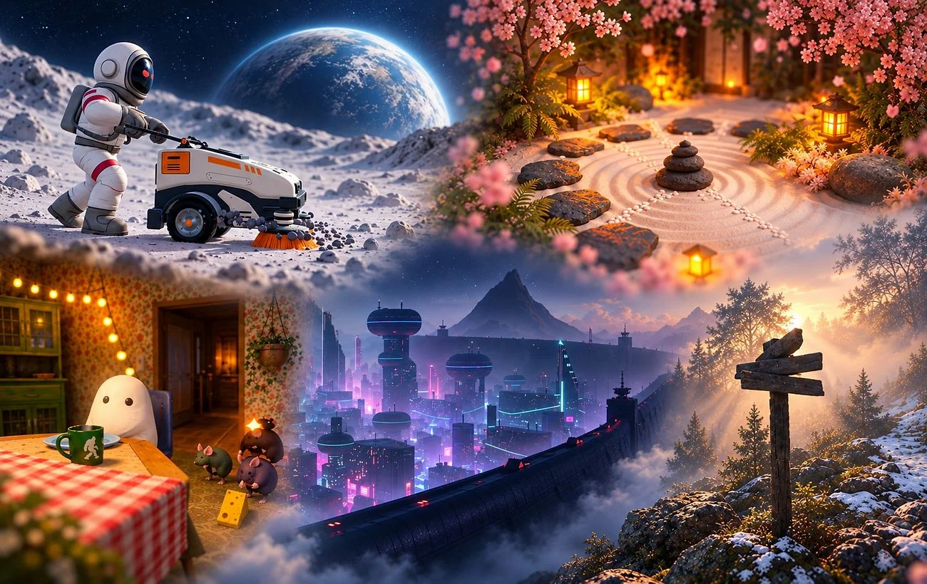 Антистрес‑ігри для ПК 2026: Moon Sweepers, Dream Garden, Creature Kitchen та інші 35