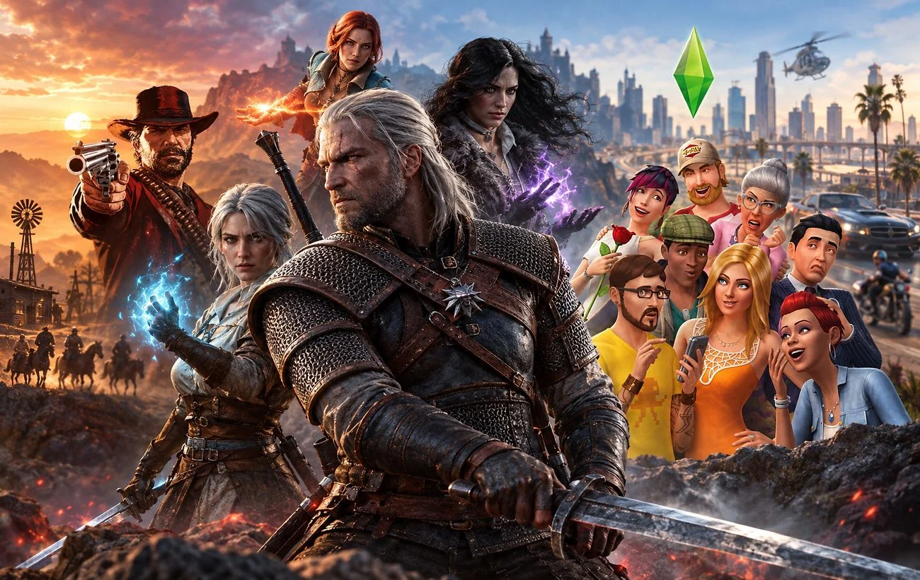 Топ ігор 2026, які захоплюють на десятки годин: GTA V, The Witcher 3, RDR2, The Sims 4 35